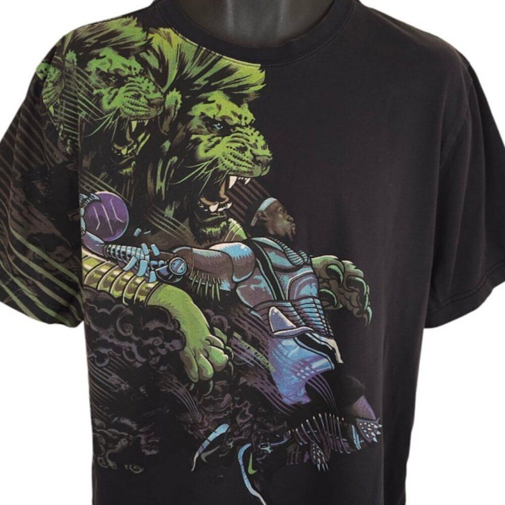 LeBron James Nike T Shirt Mens Size XL Black Basketball Fate Loves The Fearless